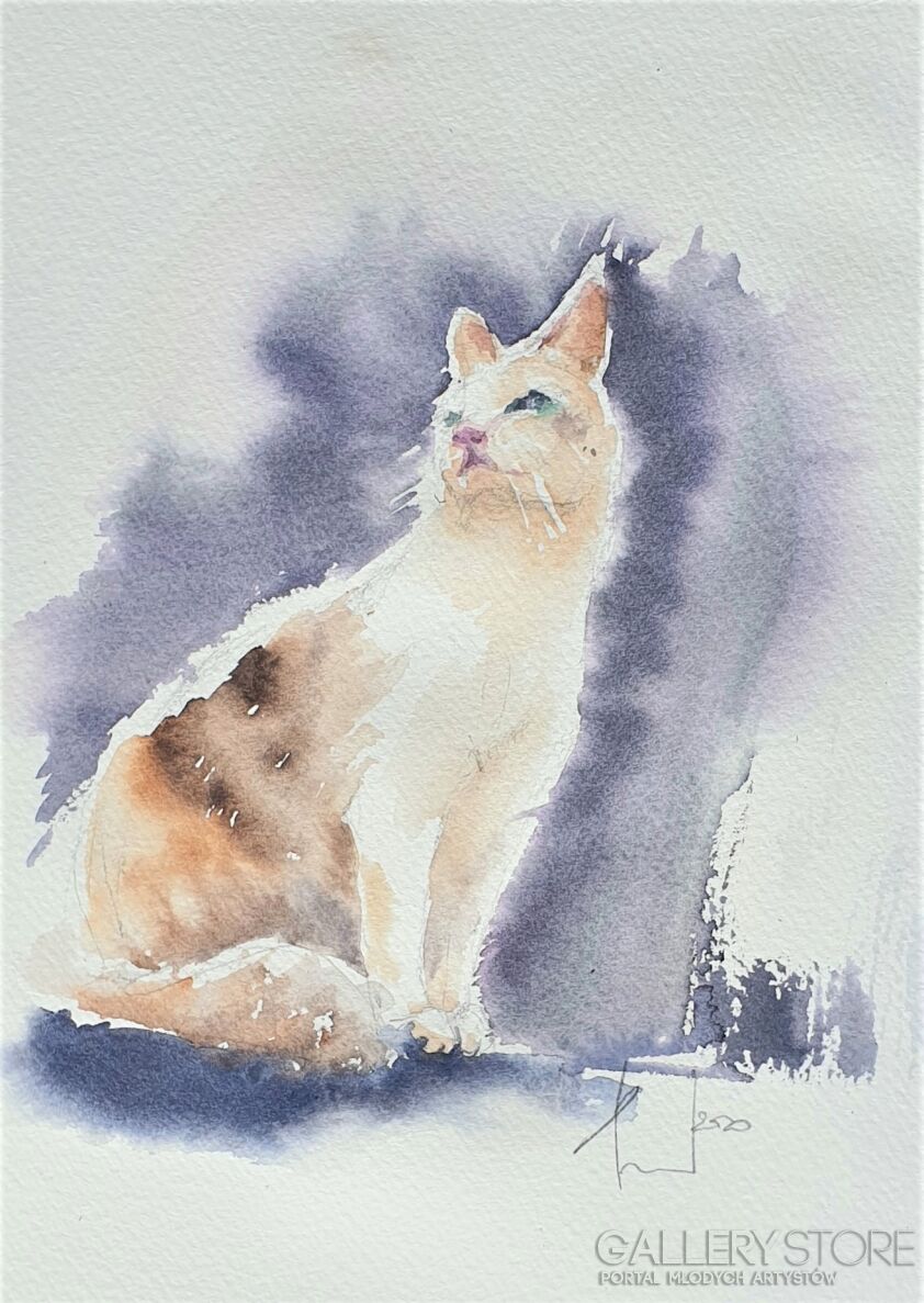 First26826 Last26826-PLAYING WITH CATS 2020.040-Akwarela