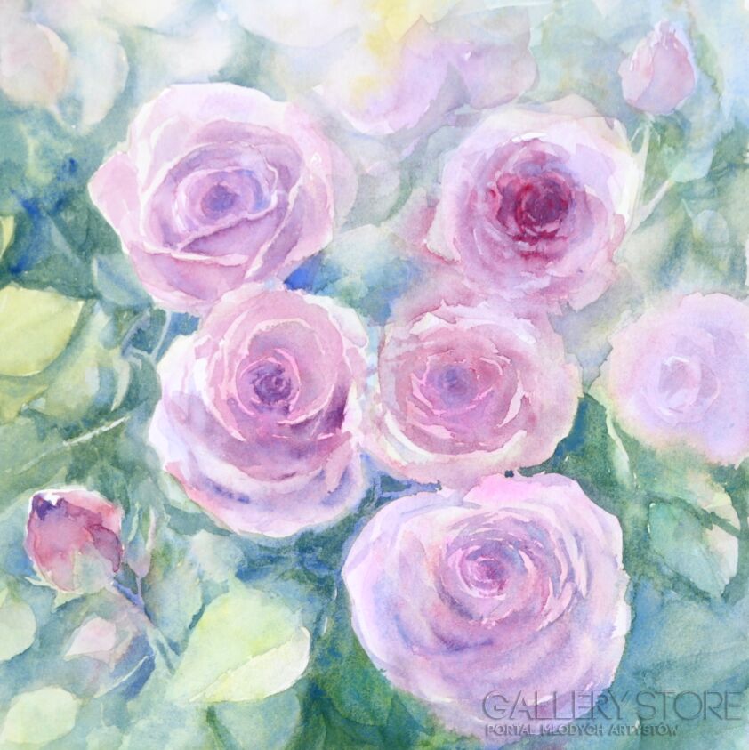 First26826 Last26826-ROSE ROSES-Akwarela