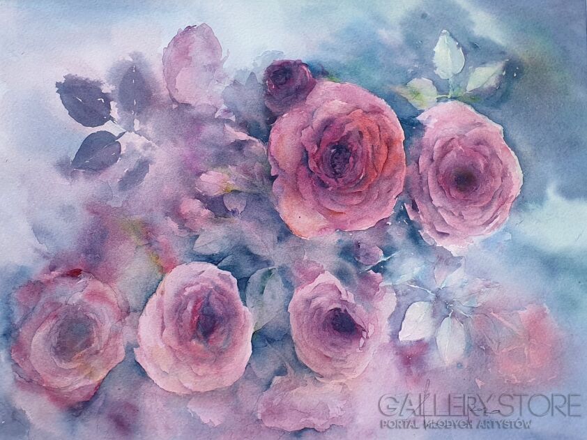 First26826 Last26826-ROSES. ROSES. 2020.024-Akwarela