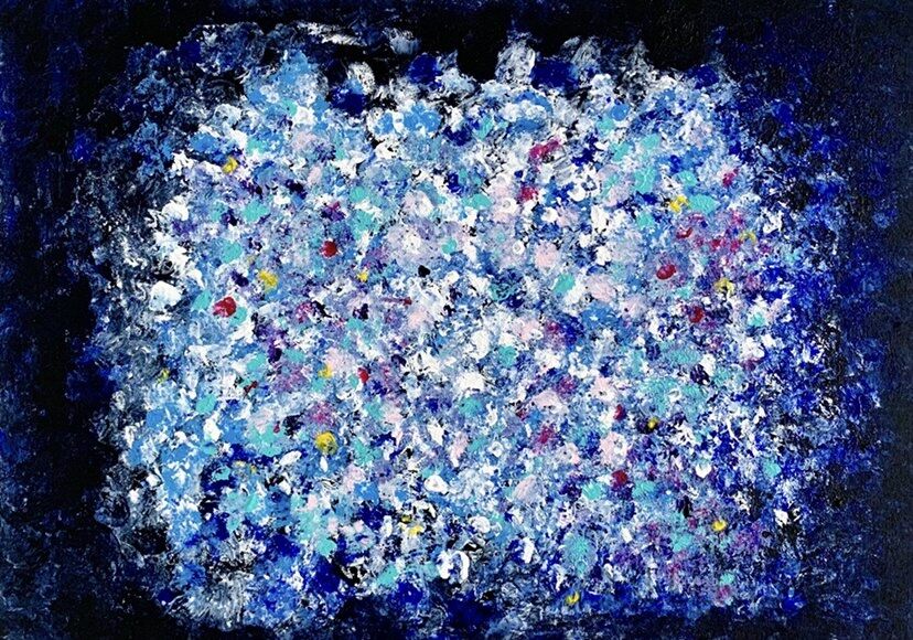First34690 Last34690-Blue vibration -Akryl