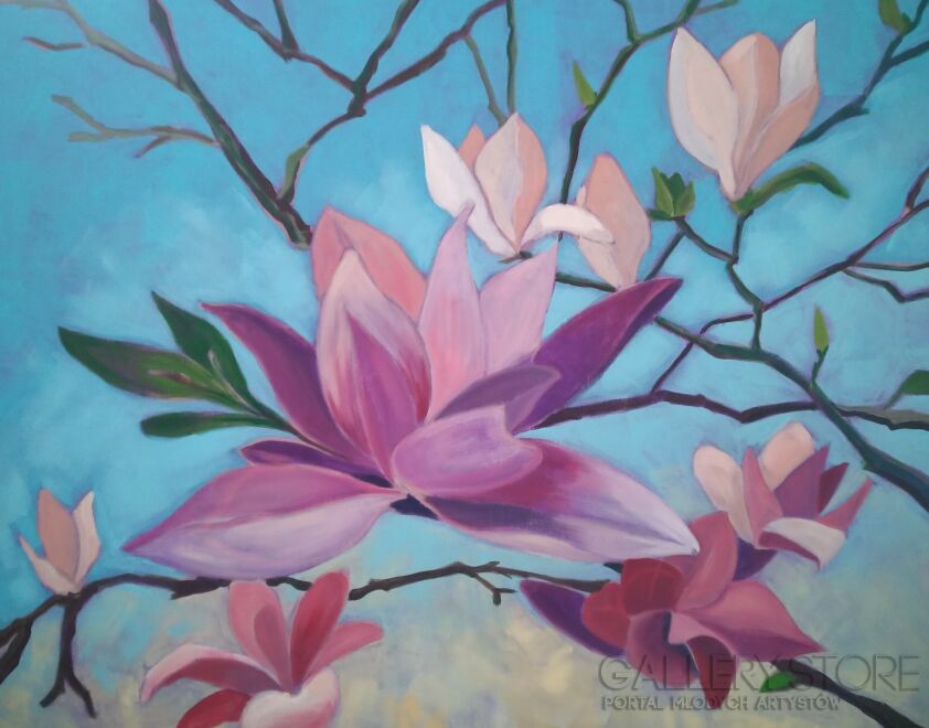 First30370 Last30370-"PĘDY MAGNOLII"-Akryl