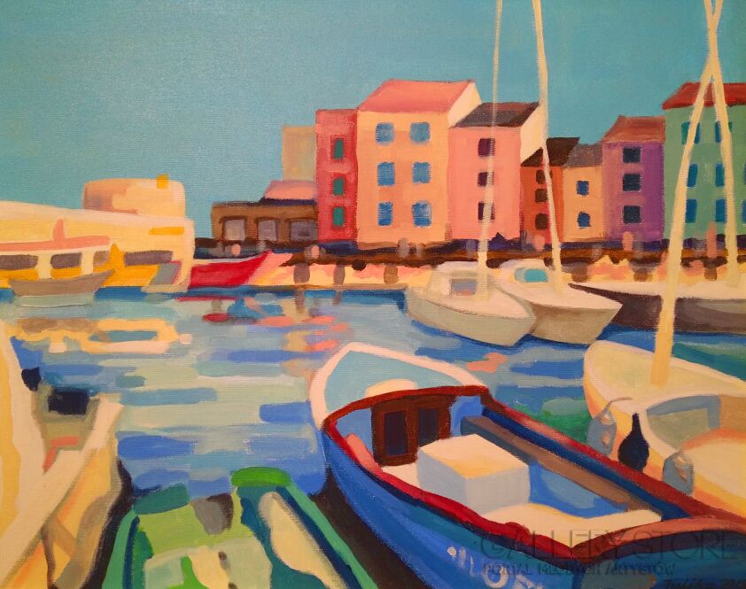 First30370 Last30370-"PORT W SAINT TROPEZ"-Akryl