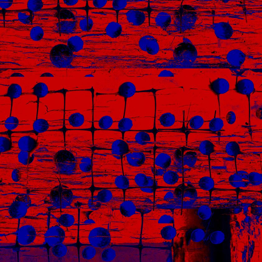 First28335 Last28335-Red and Blue-Technika mieszana
