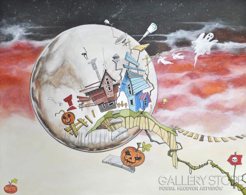 First31965 Last31965-''KSIĘŻYC HALLOWEEN część 1''-Akryl