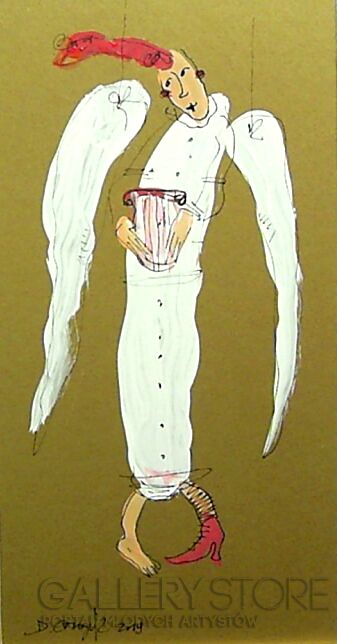 First27147 Last27147-Anielica i harfa.....-Akryl