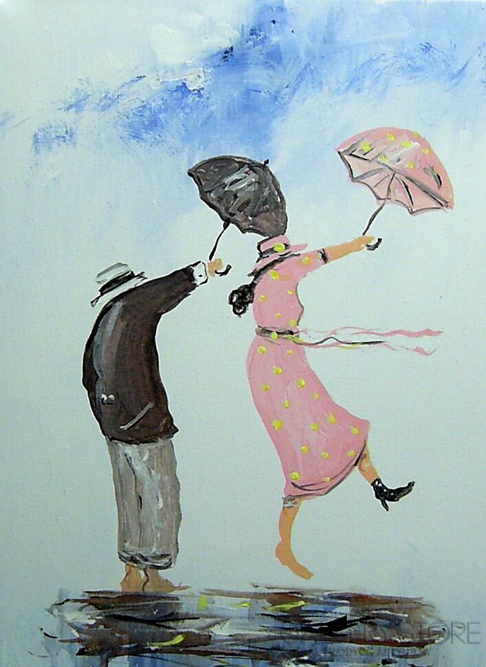 First27147 Last27147-Dwie parasolki..-Akryl