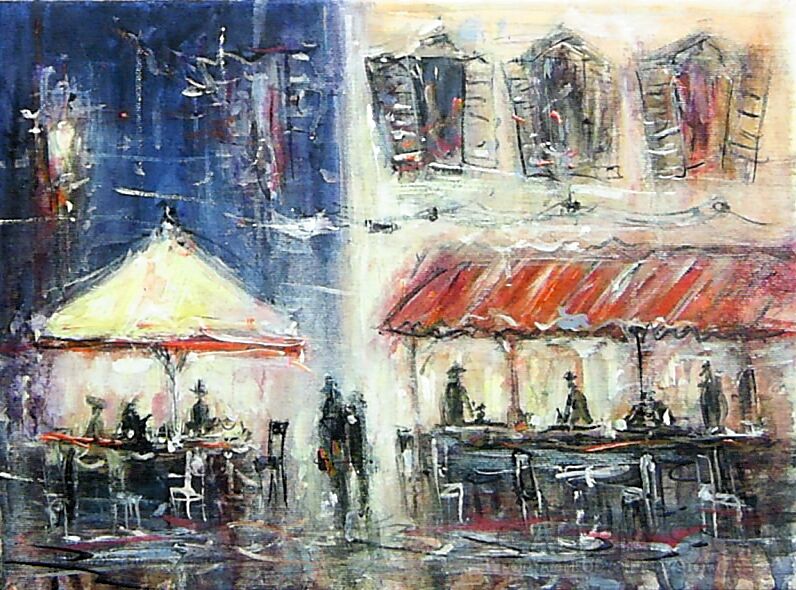 First27147 Last27147-Kawiarenka nocą....-Akryl