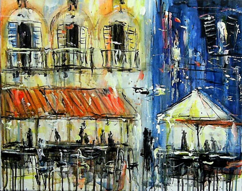 First27147 Last27147-Kawiarenka w Sienie-Akryl