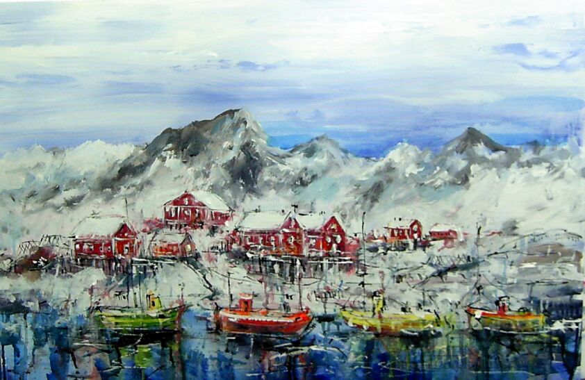 First27147 Last27147-Lofoty w zimie.....-Akryl