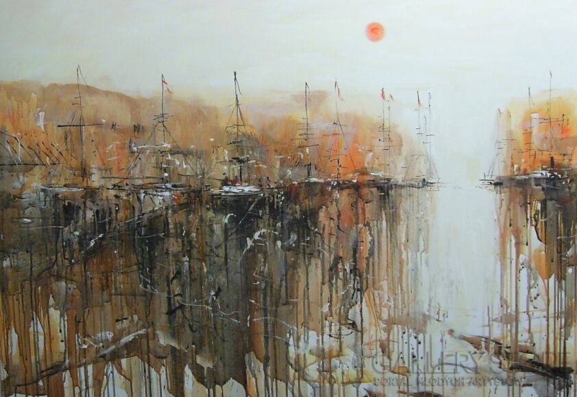 First27147 Last27147-Pomarańczowa zatoczka...-Akryl