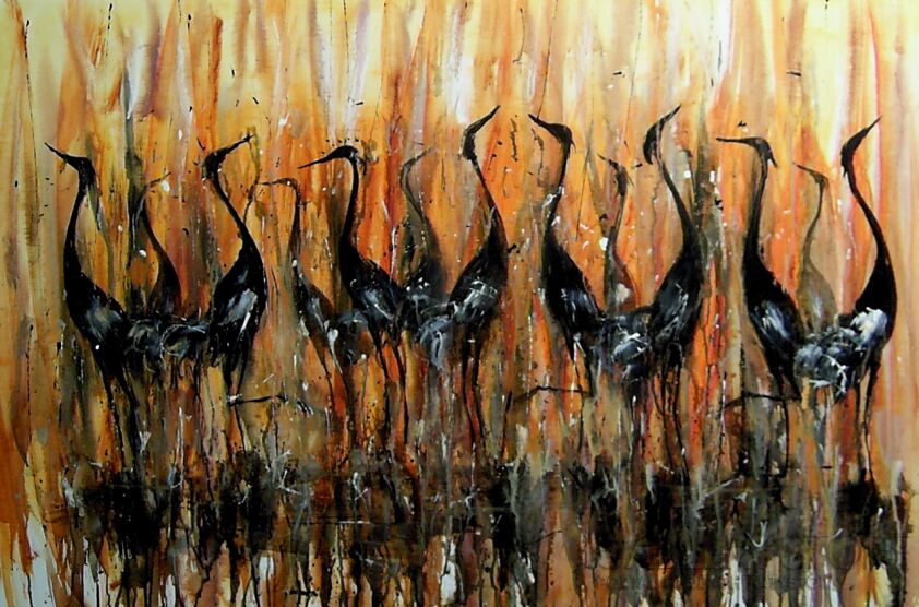 First27147 Last27147-Ptaki w słońcu...-Akryl