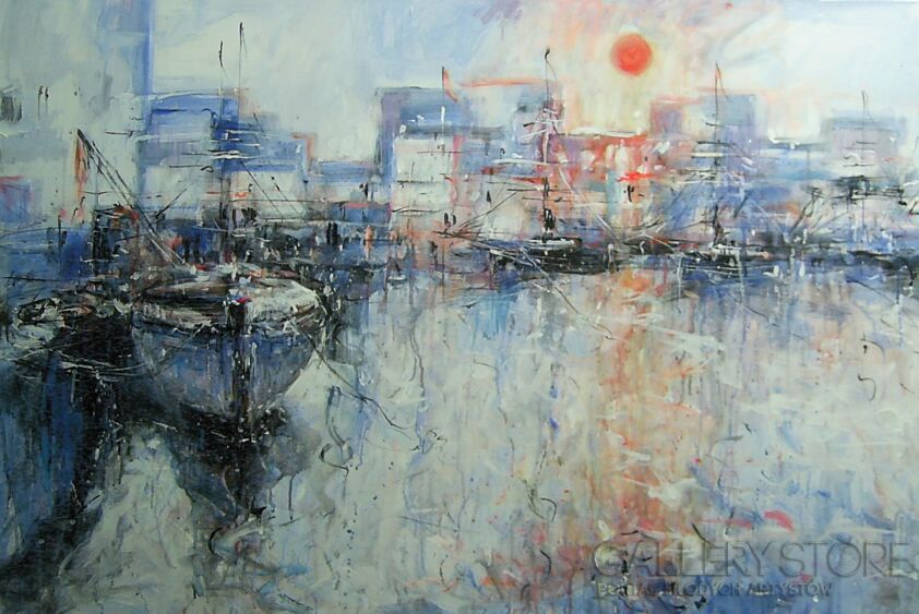 First27147 Last27147-Słońce i łodzie....-Akryl