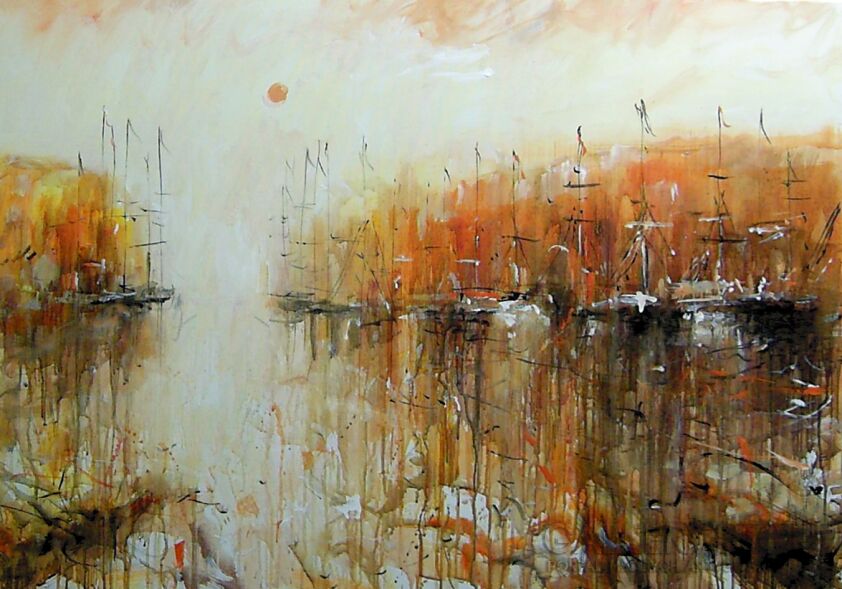 First27147 Last27147-Słońce i port.....-Akryl