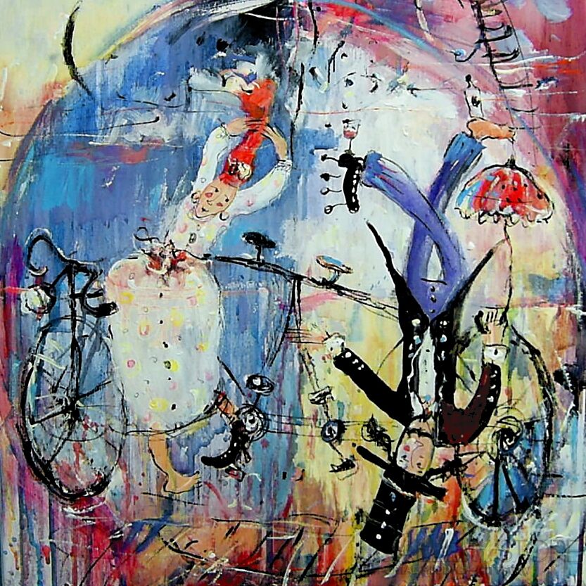 First27147 Last27147-Zakochani i rower...-Akryl