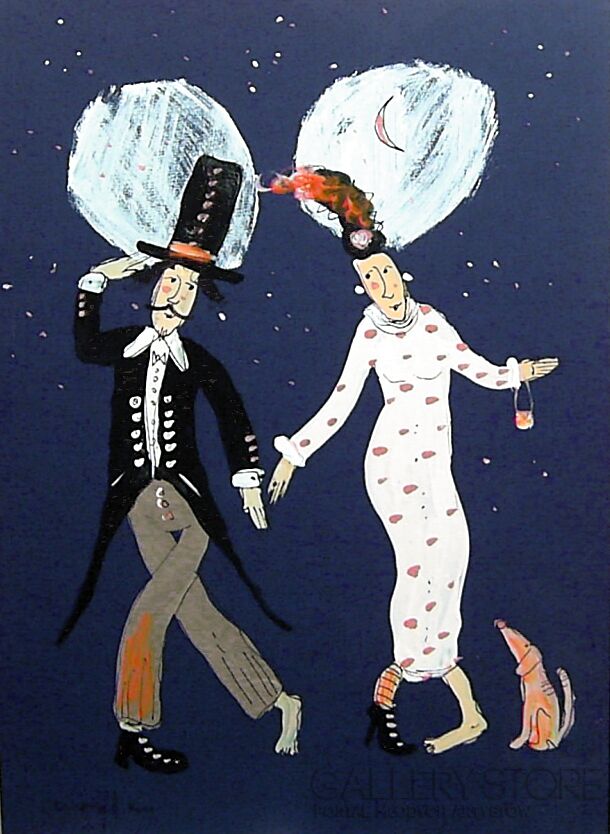 First27147 Last27147-Zakochani z pieskiem...-Akryl