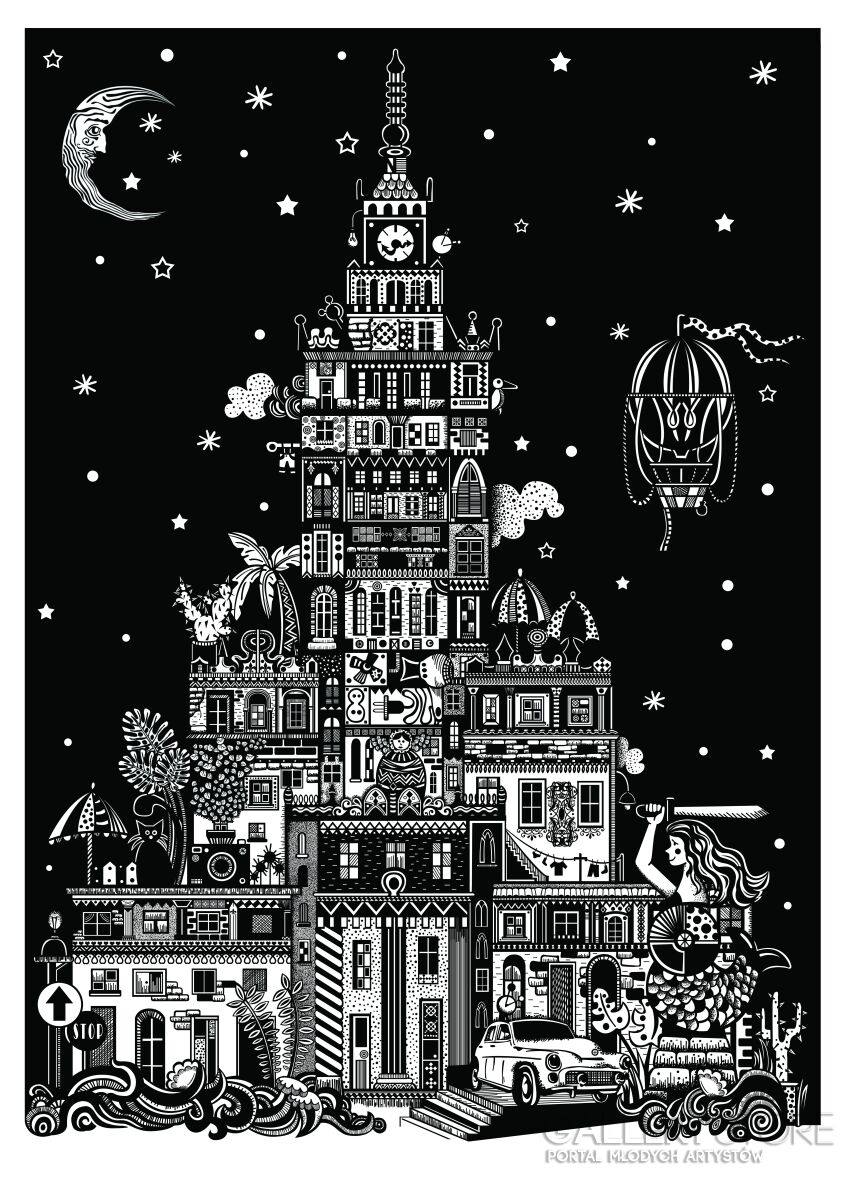 First28829 Last28829-Pałac Kultury i Nauki w Warszawie-Serigrafia