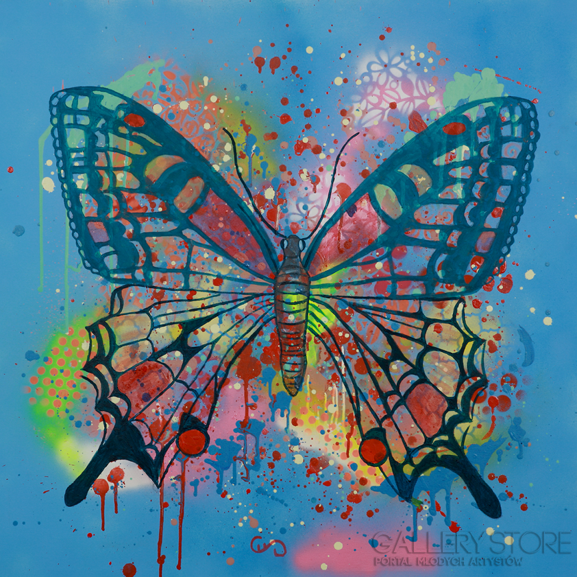 First304 Last304-Motyl III-Technika mieszana