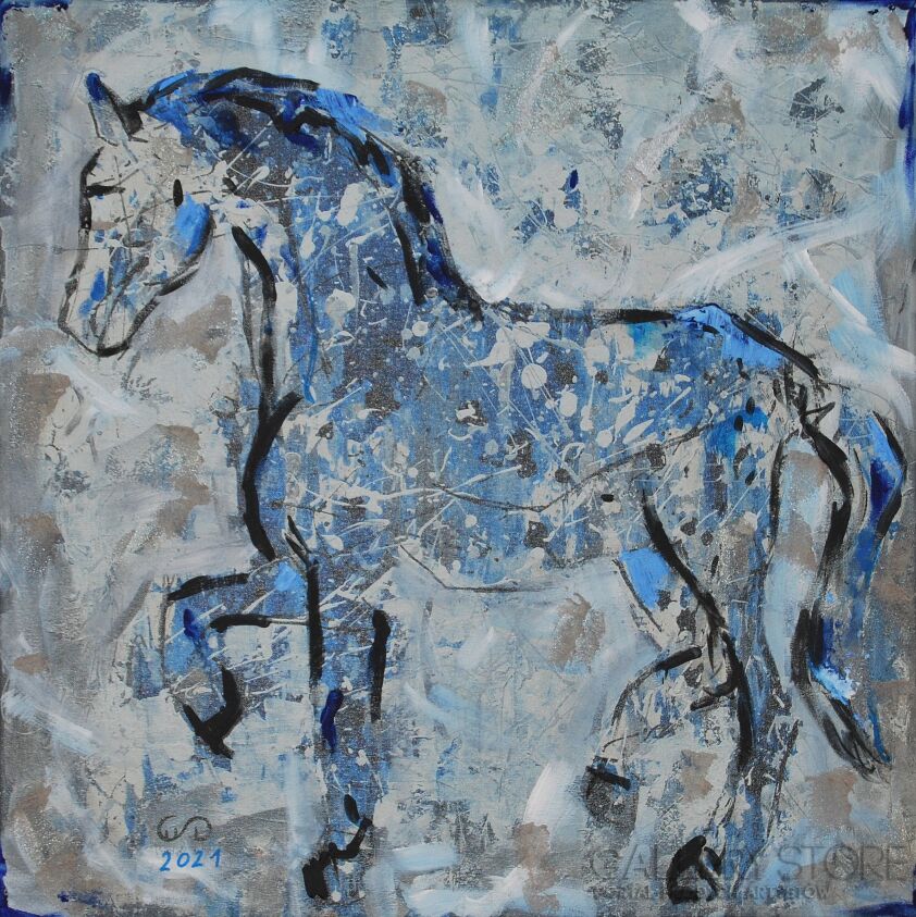 First304 Last304-Zimowy koń-Giclee