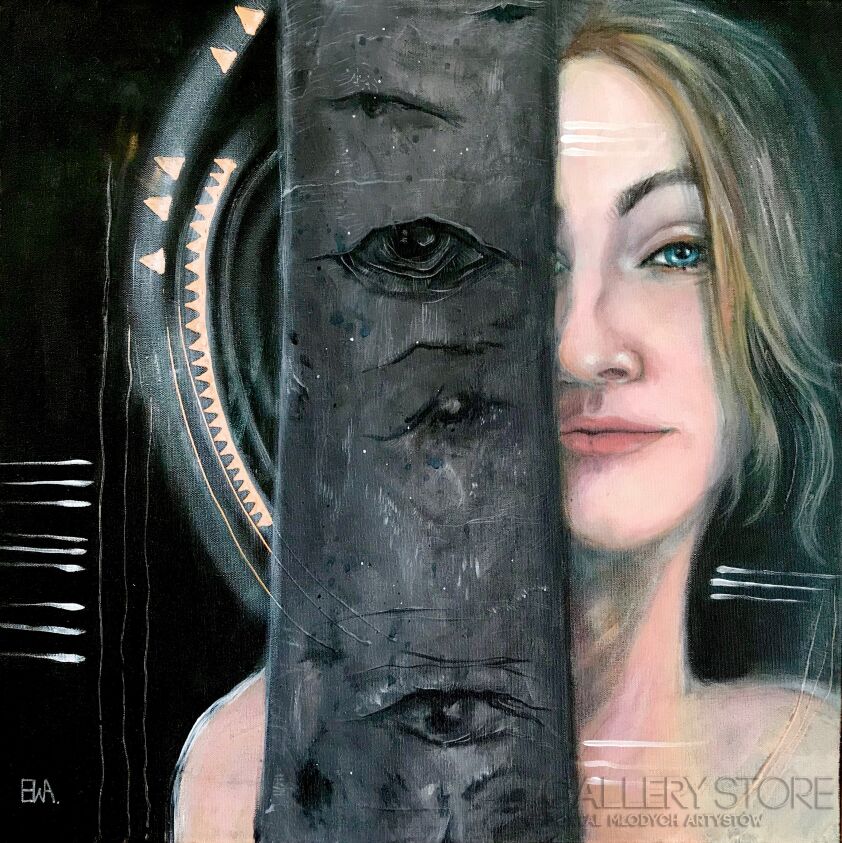 First29227 Last29227-Portret z Bukiem-Akryl