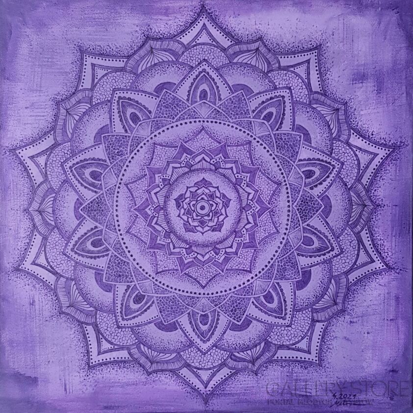 First39128 Last39128-Mandala - czakra korony-Akryl