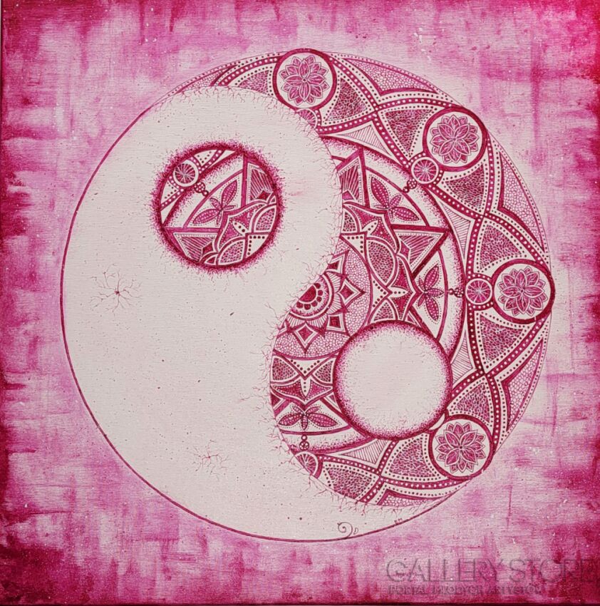 First39128 Last39128-Obraz akrylowy - Mandala Yin&Yang-Akryl