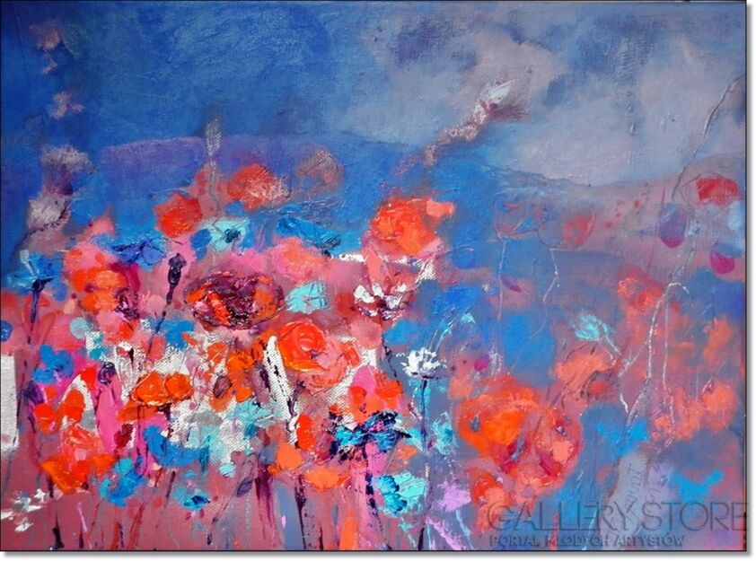 First190 Last190-Evening Meadow, june 2013, oil canvas -Olej