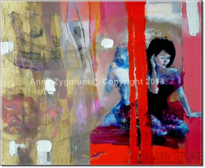 First190 Last190-MY SISTER, year 2013, oil canvas-Olej