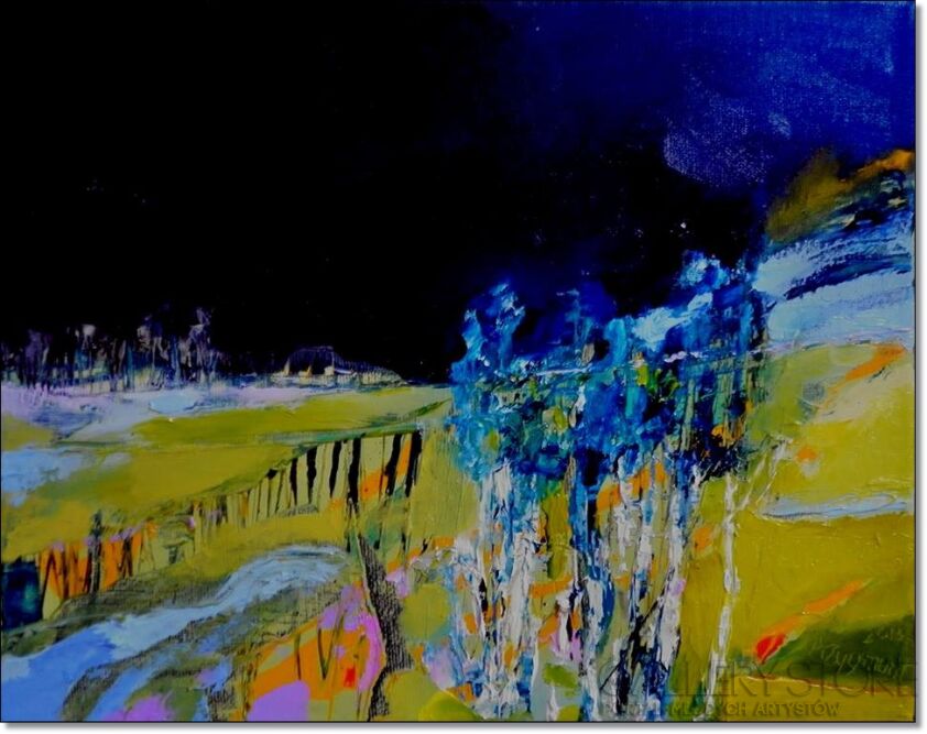 First190 Last190-VILLAGE 1 , 2013,Oil on canvas-Olej