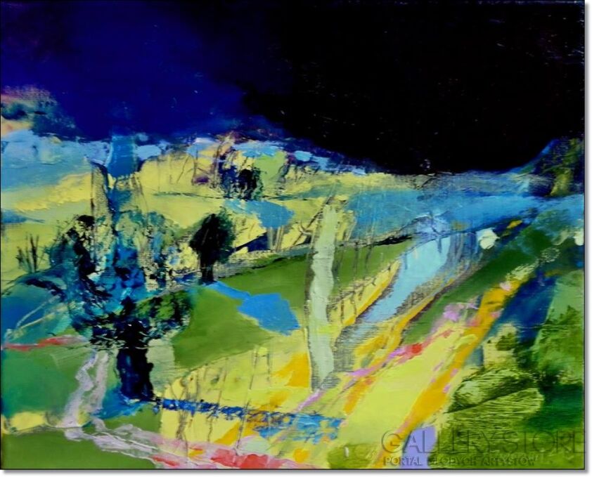 First190 Last190-VILLAGE 2 , 2013,Oil on canvas-Olej