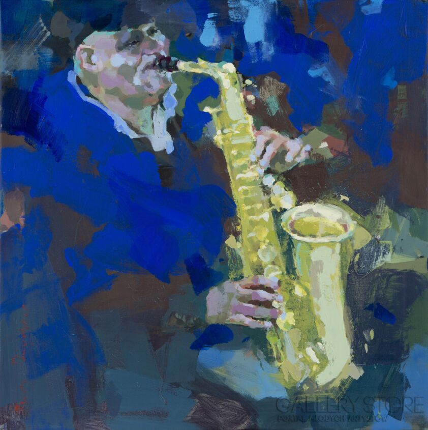 First25723 Last25723-Uliczny jazz koncert przy parku-Akryl
