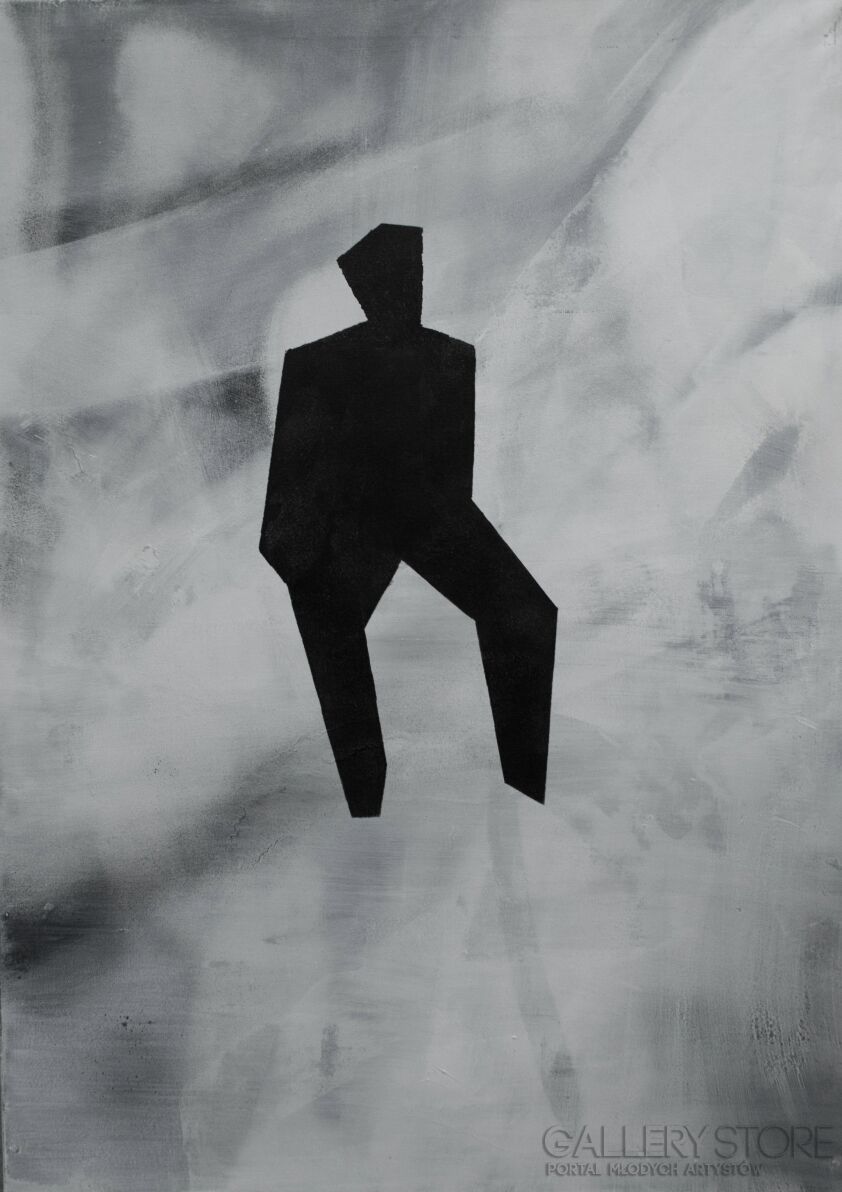 First472 Last472-A man on chair-Technika mieszana