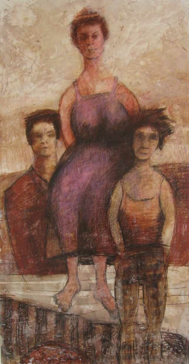 First795 Last795-portret rodzinny-Technika mieszana