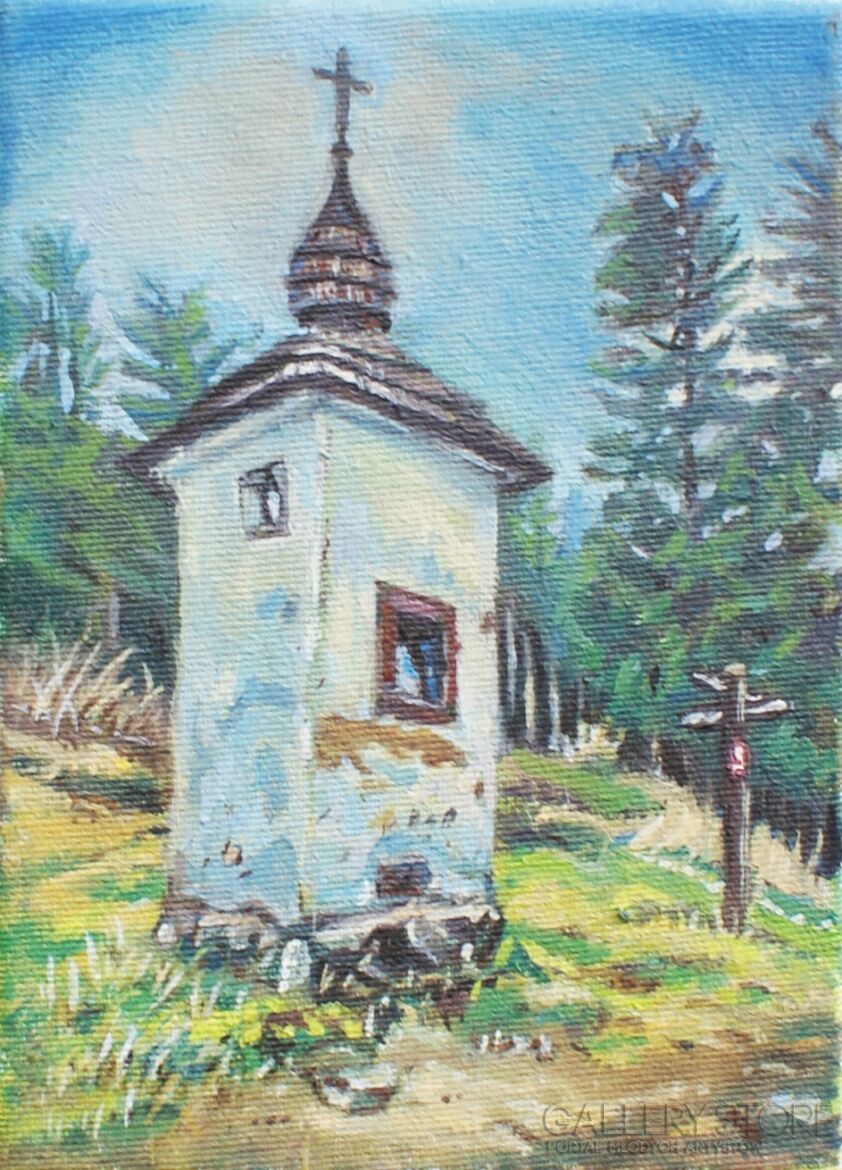 First35161 Last35161-"Kapliczka Na Turbaczu"-Olej