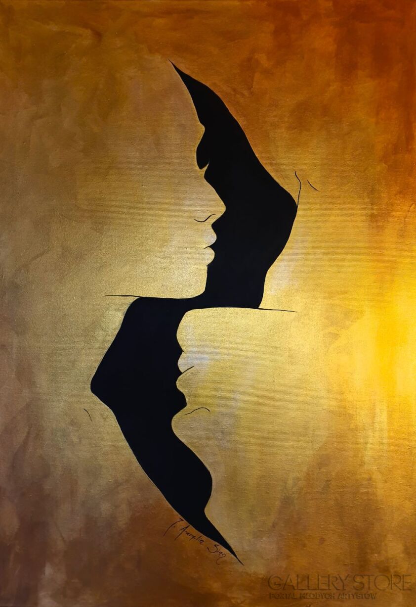 First32431 Last32431-GOLDEN COUPLE-Akryl