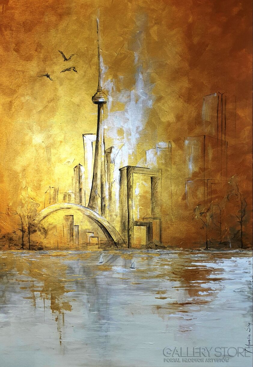 First32431 Last32431-TORONTO IN GOLD-Akryl