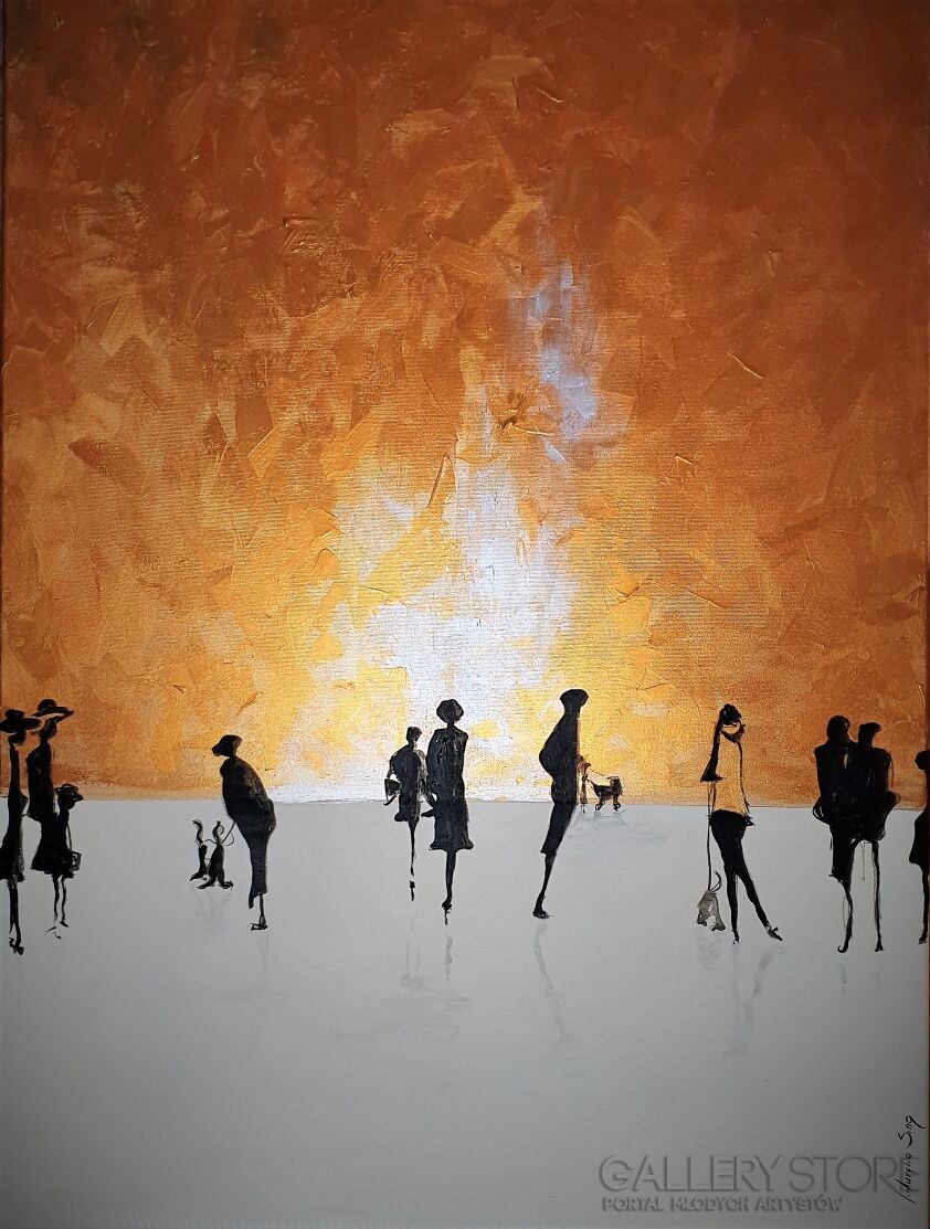 First32431 Last32431-THE GOLDEN SUNSET-Akryl