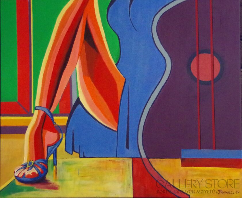 First35142 Last35142-"Gitara i bucik"-Akryl