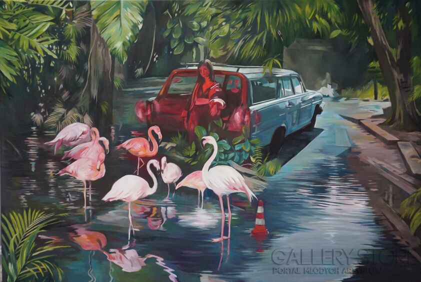 First996 Last996-Flamingos-Olej