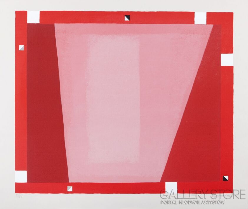 First32078 Last32078-ABSTRAKCJA CZERWONA, 1995-Serigrafia