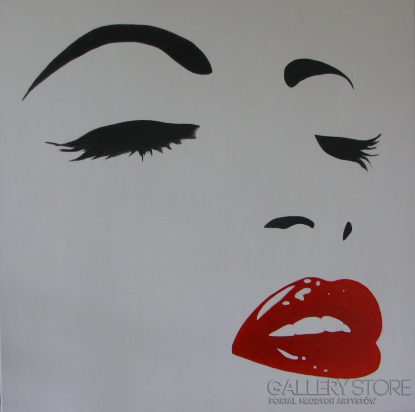 First34987 Last34987-Red Lips-Akryl