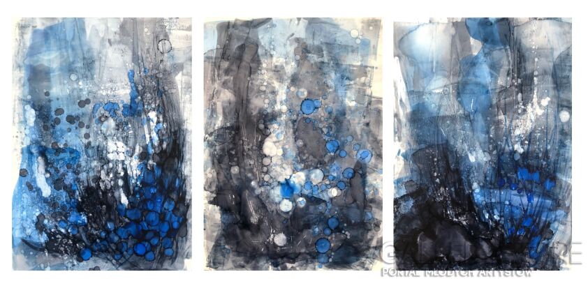 First34935 Last34935-Feeling blue-Technika mieszana