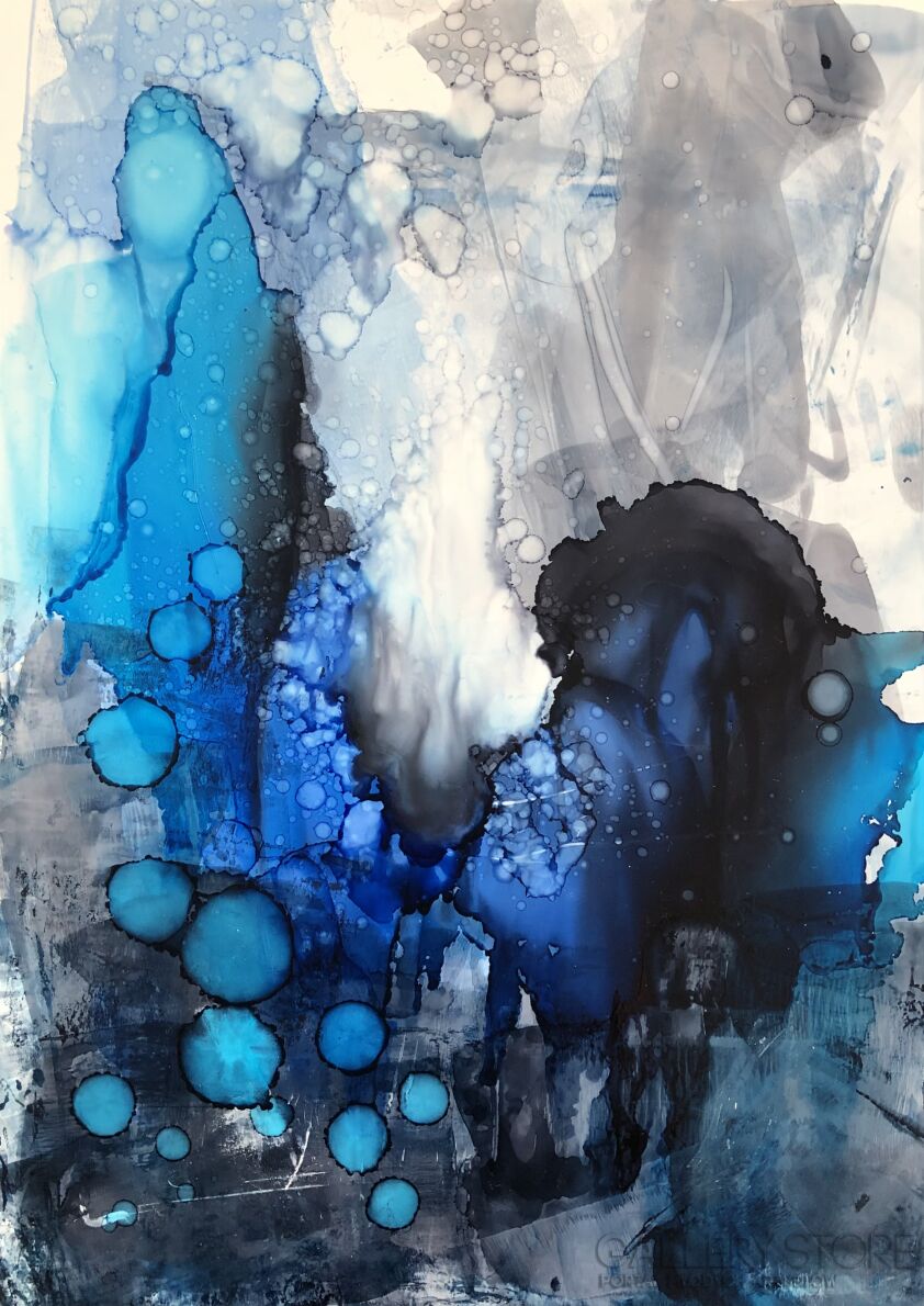 First34935 Last34935-Get high with blueness 3/3-Technika mieszana