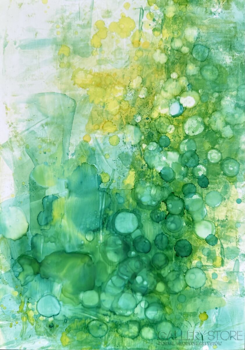 First34935 Last34935-Immerse yourself in the green 1-Technika mieszana
