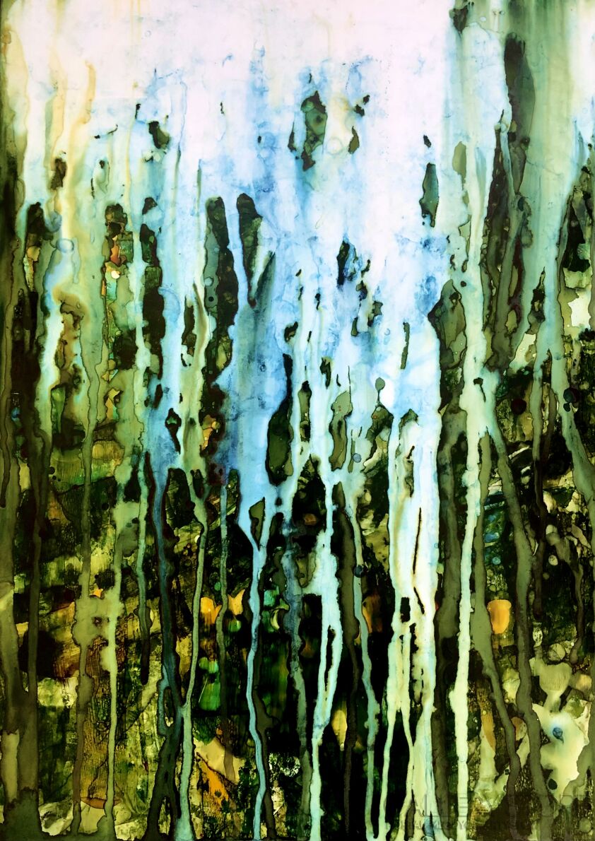 First34935 Last34935-In the depths of greenery-Technika mieszana