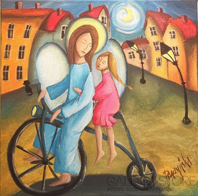 First34075 Last34075-Przejażdżka na bicyklu-Akryl