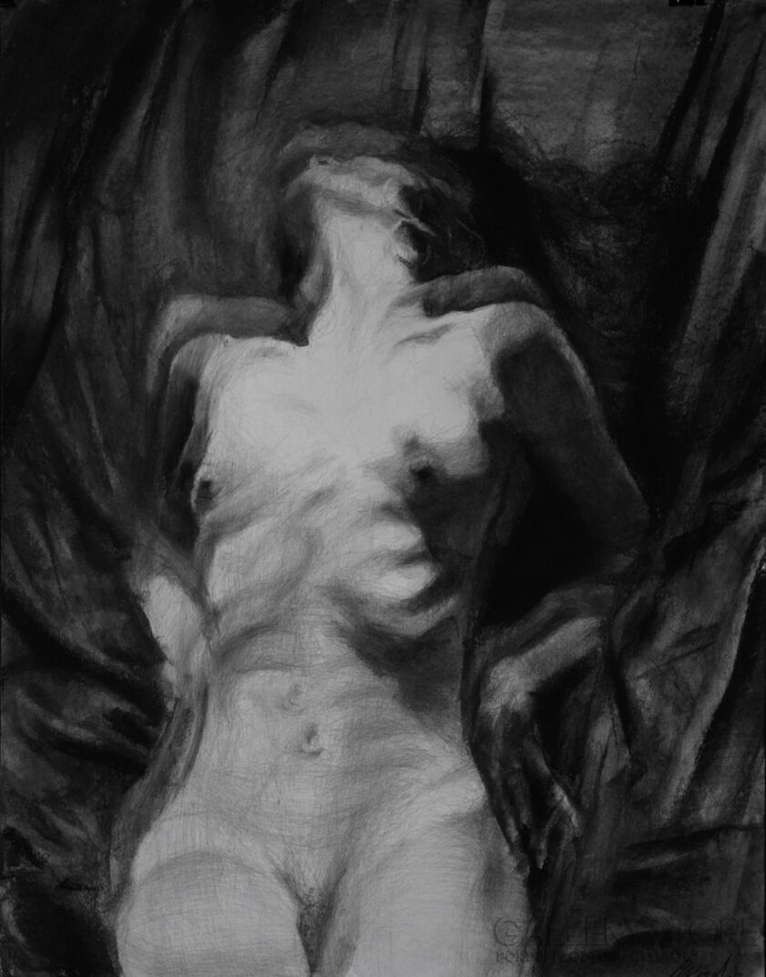 First28261 Last28261-"Inferno" - rysunek na papierze-Rysunek