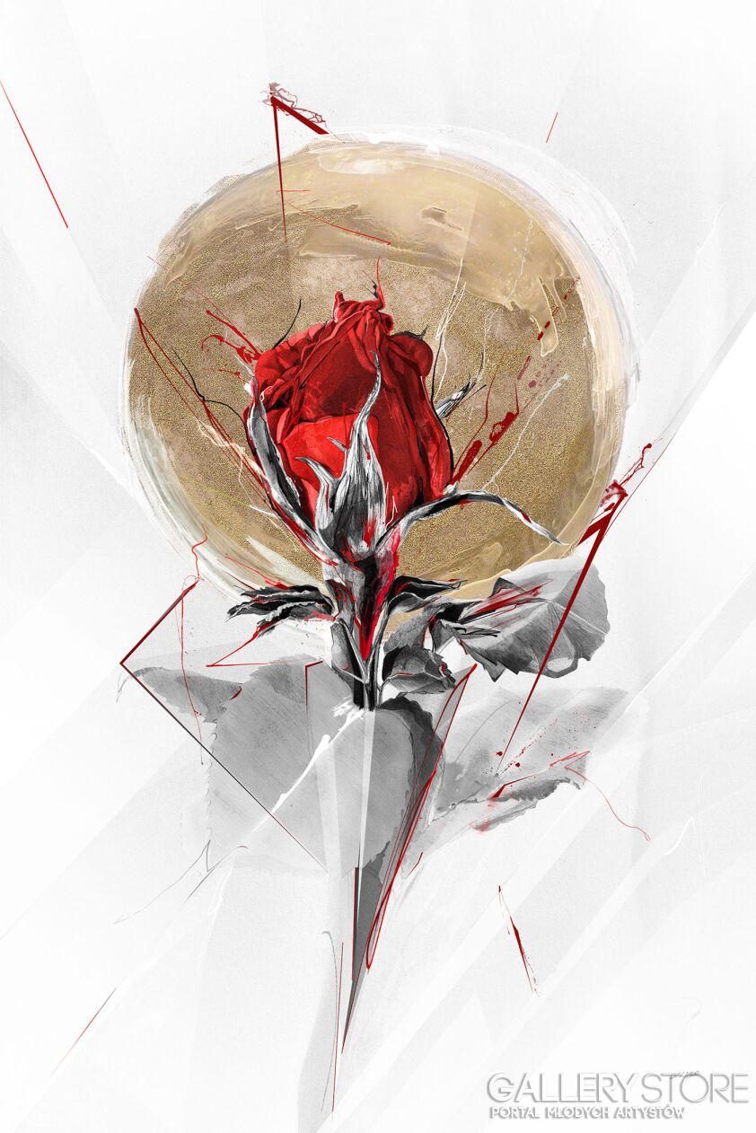 First38217 Last38217- Krótkotrwałość - Róża-Giclee