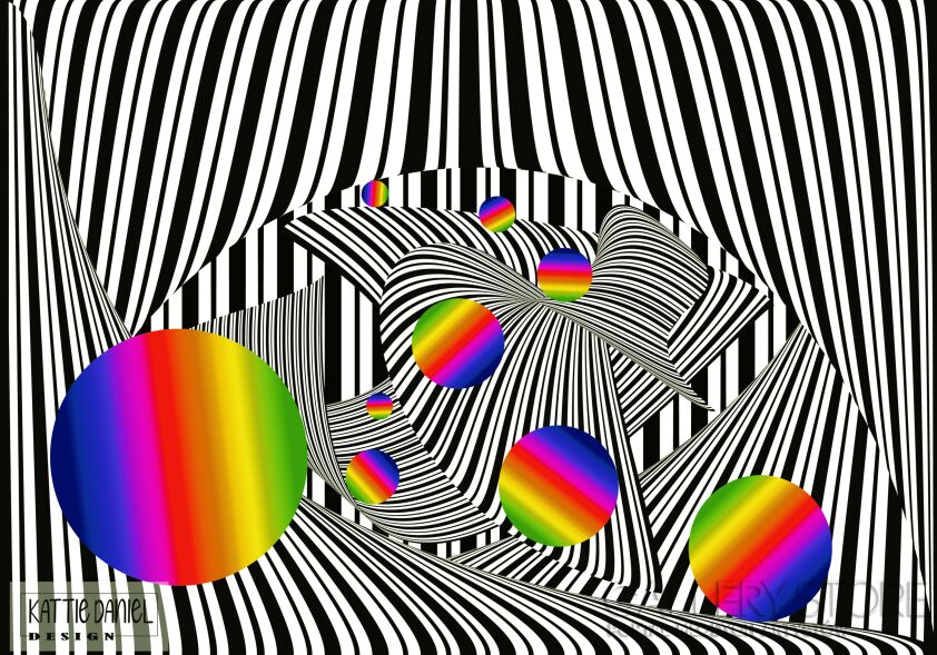 First33872 Last33872-RAINBOW BALLS 002-Plakaty