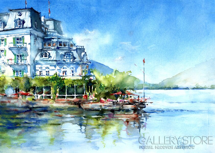 First32646 Last32646-Grand Hotel Zell am See -Akwarela