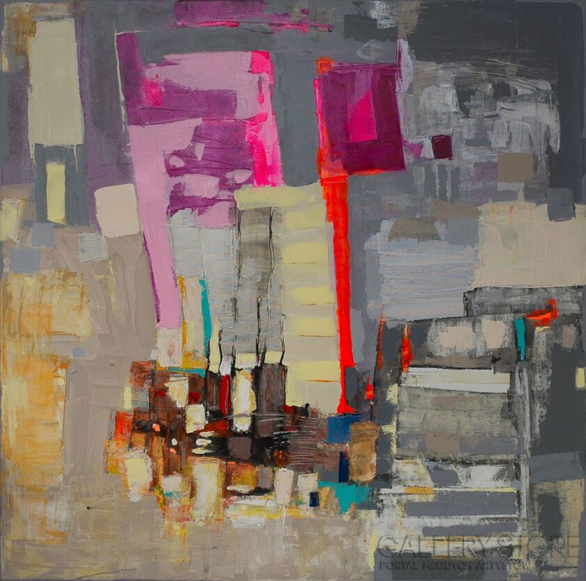 First29989 Last29989-Still life with a chair-Technika mieszana